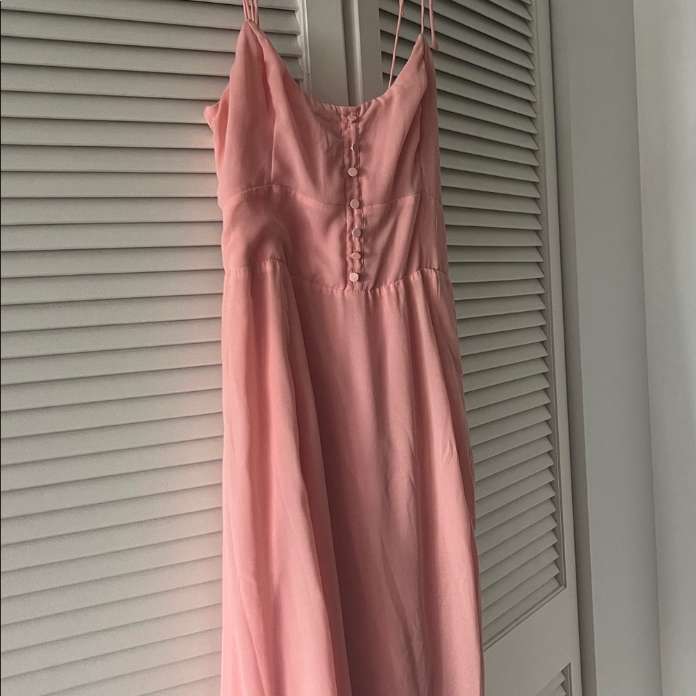 Abercrombie & Fitch Pink Midi Dress - Picture 2 of 4